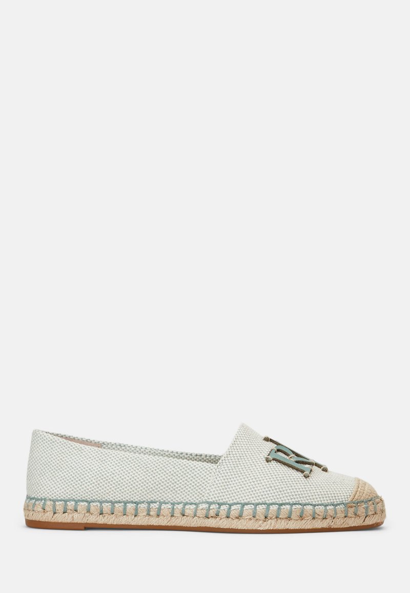 Lauren Ralph Lauren CAMERYN III CANVAS & LEATHER ESPADRILLE - Espadrile - soft laurel/ntrl/soft laurel