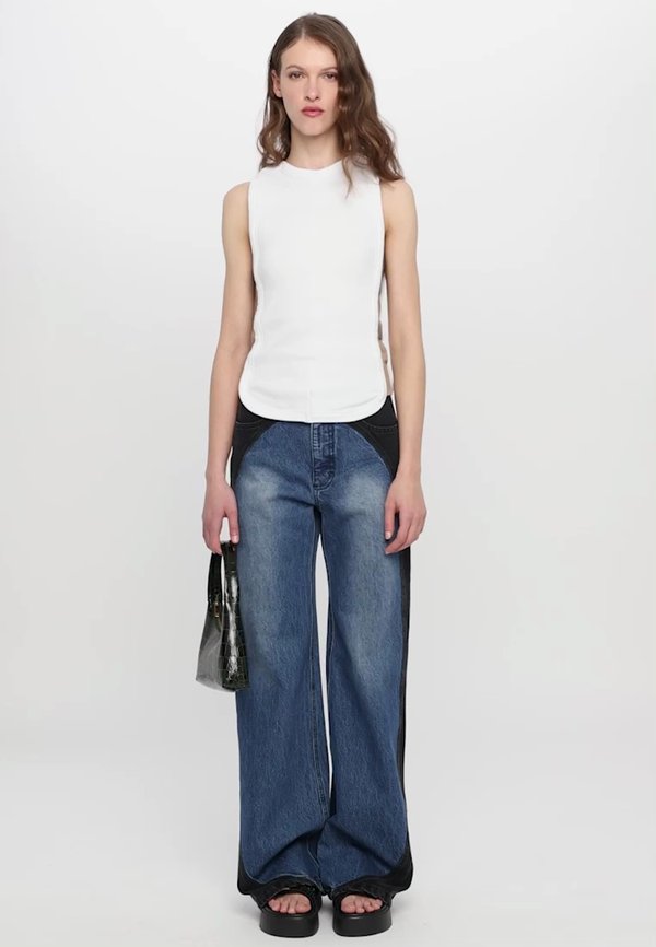 TAROT WITH CONTRAST OVAL DETAILS - Relaxed fit jeans4