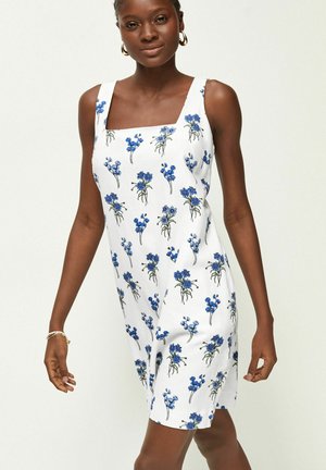 Jurk - white blue