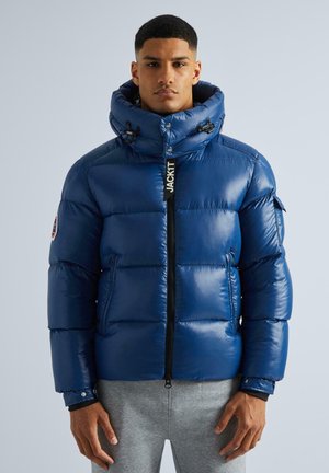 SLICK RACER HOOD - Winter jacket - blue moon black