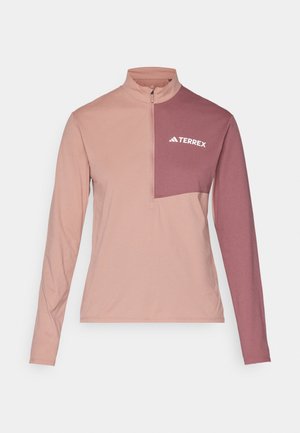 Adidas Terrex MULTI HALF ZIP LONGSLEEVE - Langarmshirt - warm clay