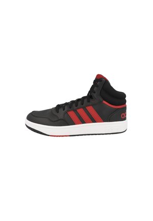 HOOPS 3.0 MID - Sneakers basse - core black better scarlet footwear white id