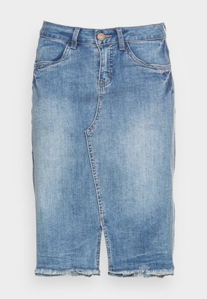 Cream, KAMMIE SKIRT - Denimová sukňa - soft blue denim