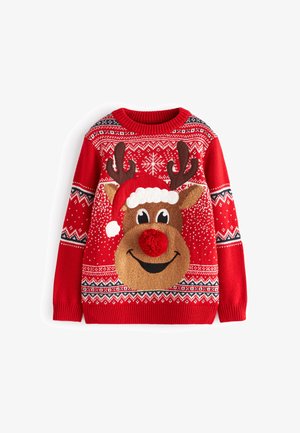 CHRISTMAS REINDEER - Jersey de punto - red