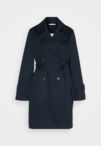 Marc O'Polo SHORT WITH BELT DOUBLE BREASTED LAPEL COLLAR - Trenčkot - deep blue sea
