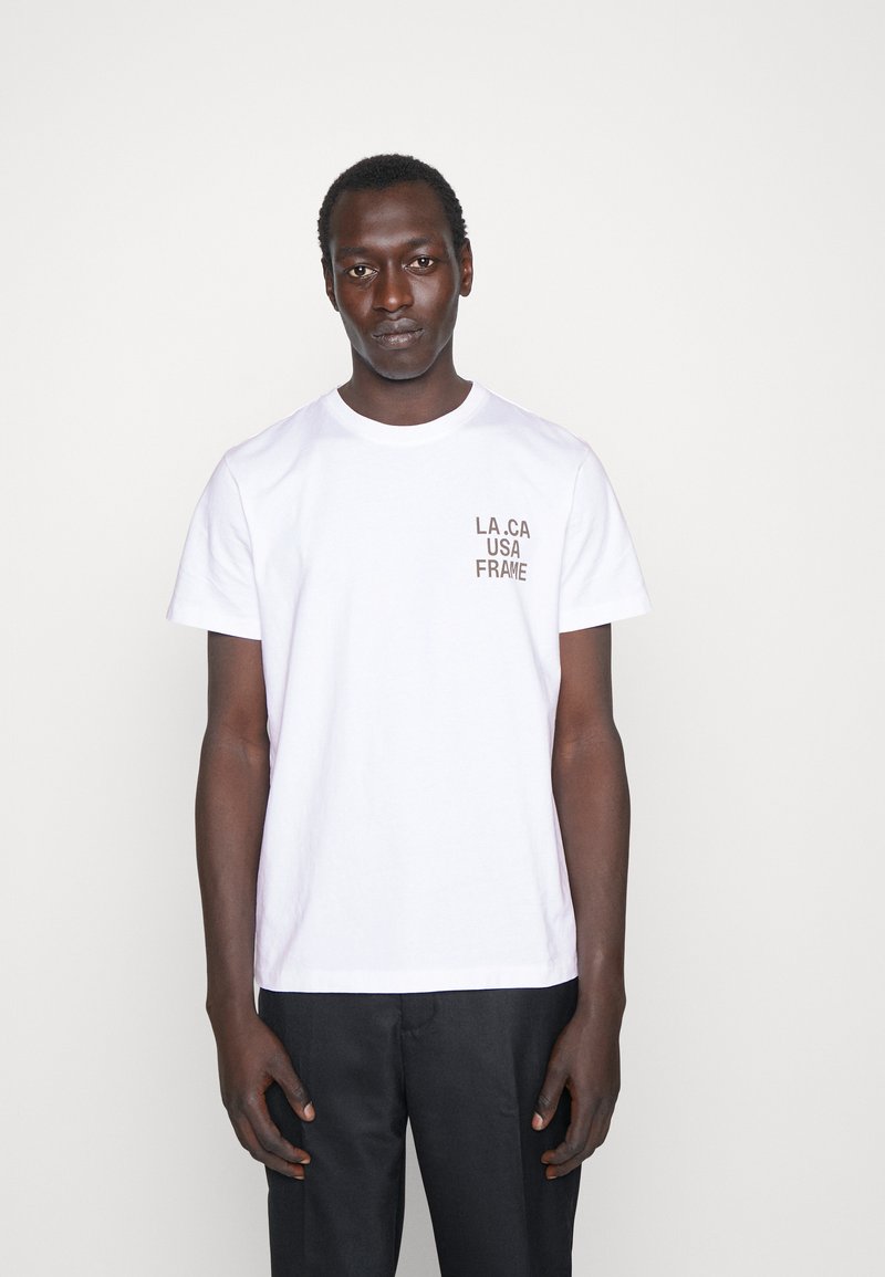 FRAME GRAPHIC Tshirts med print blanc/hvit Zalando.no