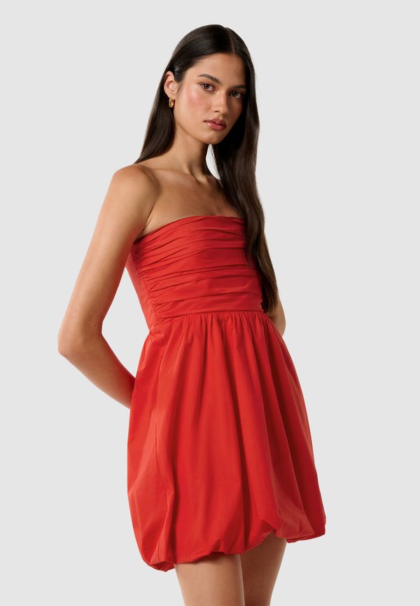 PHOEBE BUBBLE HEM MINI - Cocktail dress / Party dress - flame scarlet2