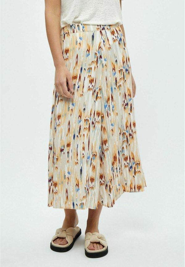 MAHOGANY JULIANNA - A-Linien-Rock - p feather gray print