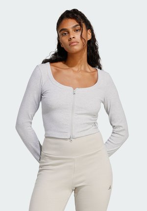 Cardigan - light grey heather