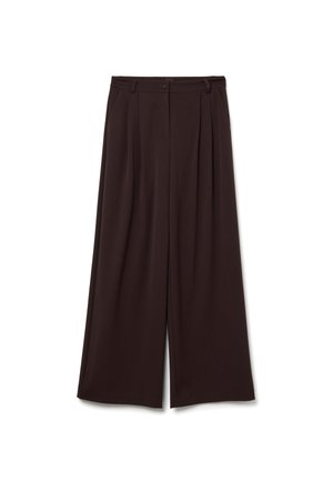 WIDE - Pantalones - dark brown