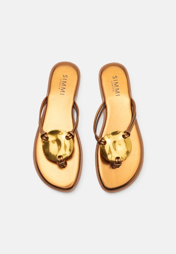 BOWE - T-bar sandals - bronze3