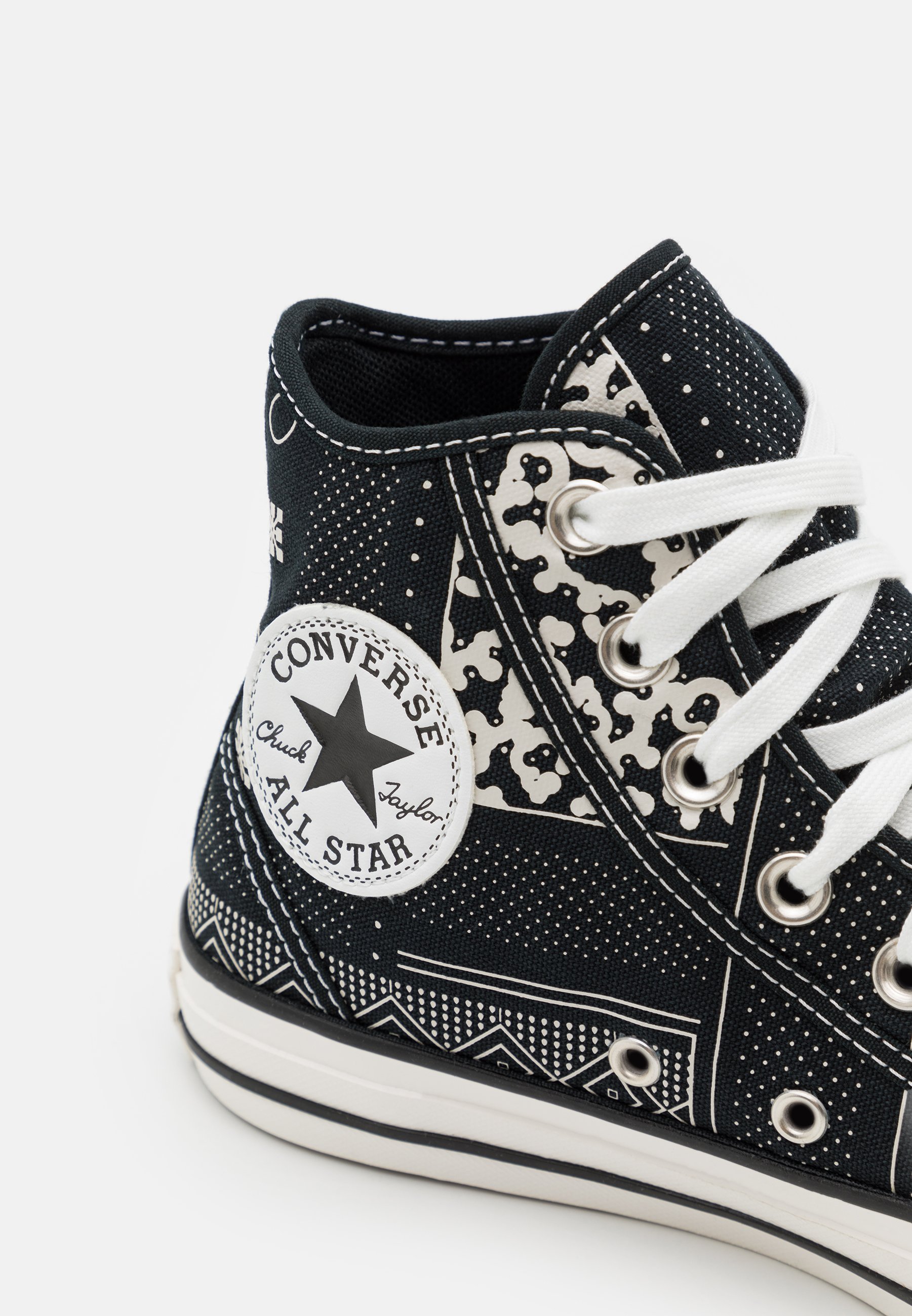 Converse CHUCK TAYLOR ALL STAR UNISEX - Sneakers hoog - black/vintage white/ Zwart - Zalando.nl