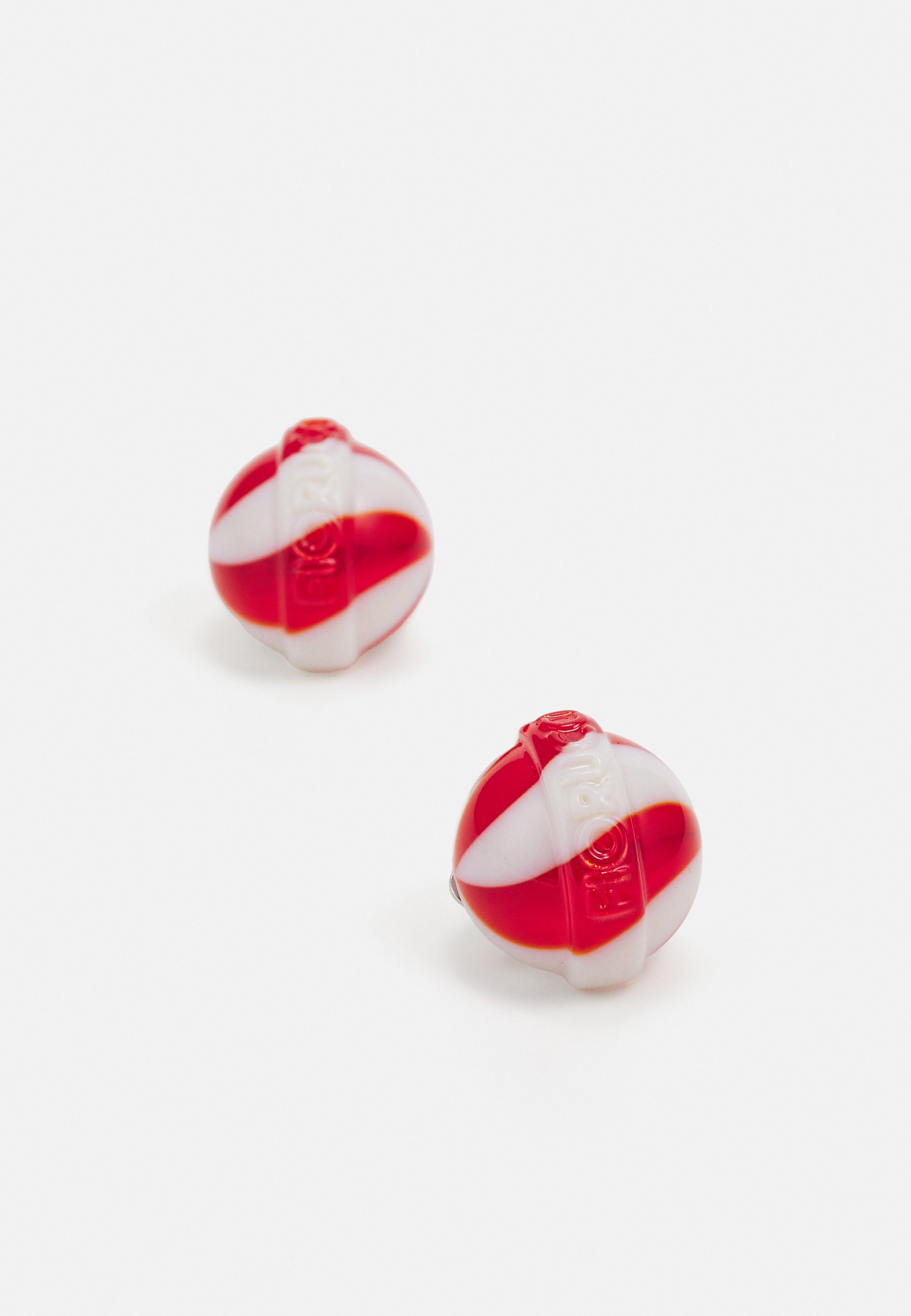 Fiorucci MINI LOLLIPOP EARRINGS - Earrings - red and white