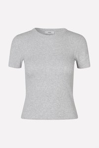 ALLY CROP TEE - T-shirts med print - light grey melange