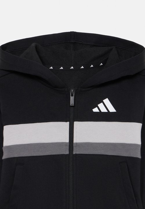 adidas TIBERIO KIDS SET UNISEX - Tracksuit - black/white/grey — photo 4