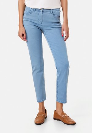 Gerry Weber 5-POCKET SOLINE BEST CROPPED - Jeans Slim Fit - blue wahsed
