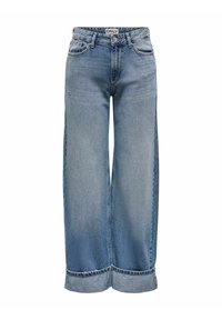 ONLY ONLELLA MITTLERE TAILLE  - Traperice opuštenog kroja - medium blue denim