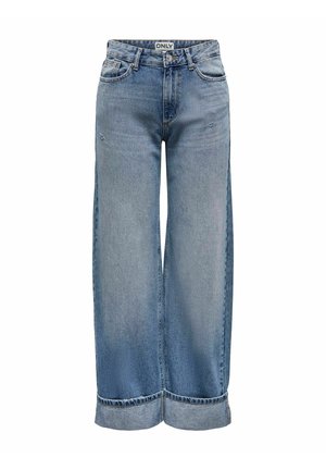 ONLY ONLELLA MITTLERE TAILLE  - Brīva piegriezuma džinsi - medium blue denim
