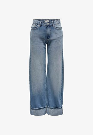 ONLY ONLELLA MITTLERE TAILLE - Brīva piegriezuma džinsi - medium blue denim