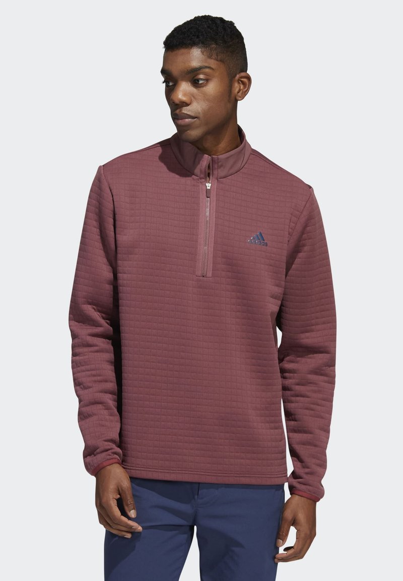 adidas Golf DWR QUARTER ZIP LEFT CHEST Sweatshirt burgundy/röd