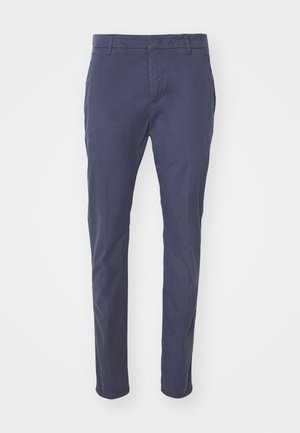 Marinebukser med slim fit, laget av lett bomull. Har beltehemper, sidelommer og en jevn overflate.