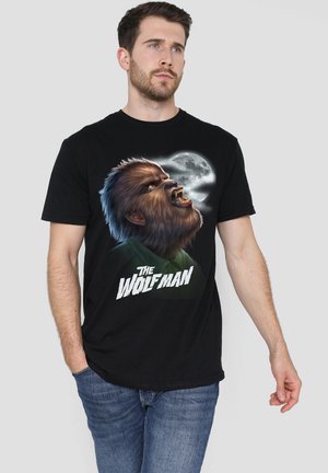 Universal Studios, UNIVERSAL MONSTERS WEREWOLF HEAD - Print T-shirt - black