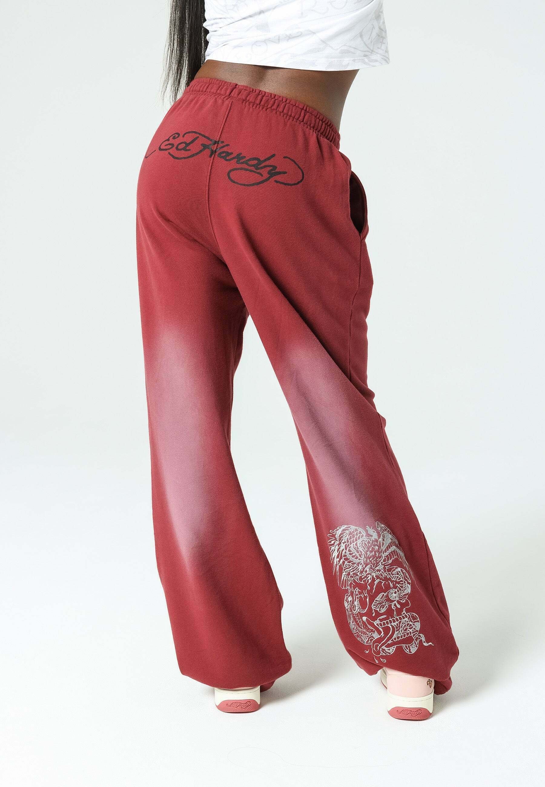 Jogging Rose ED HARDY Femme – Taille XS – Neuf Avec étiquettes – Coton