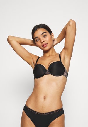 SUKEBAN BRA HALF CUP MEMORY - Sujetador con aros - black
