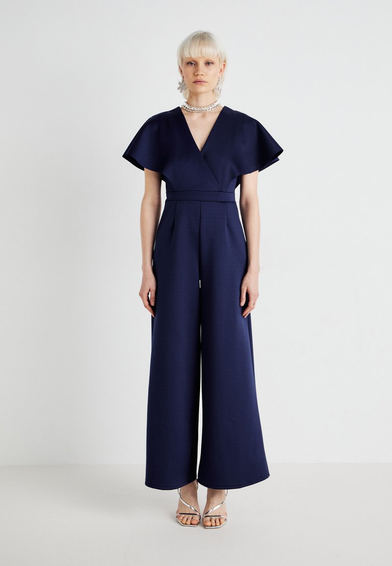 WAL G. WEDDING BETTY WRAP - Jumpsuit - navy blue