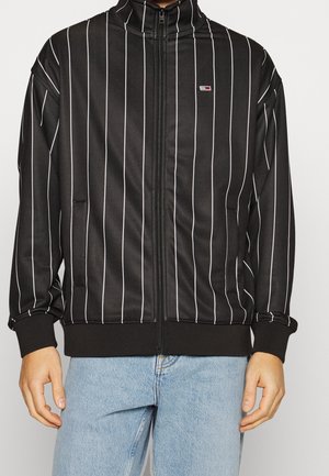 Felpa con zip - black