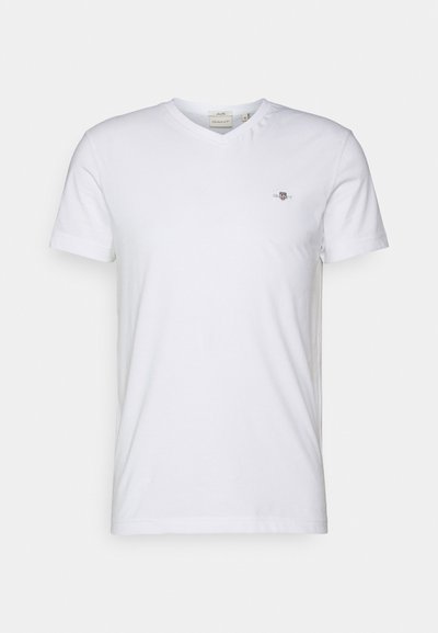 SHIELD V NECK - T-shirt basique - white