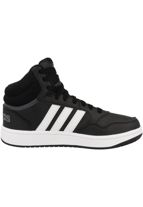 adidas Hoops Mid Core Black Cloud White Grey (GS) — foto 5
