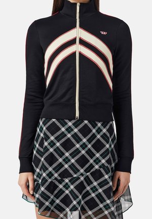 Sweater met rits - black