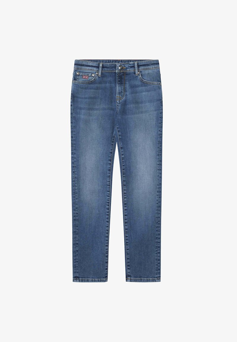 Hackett London Džínsy s rovným strihom - dark denim blue