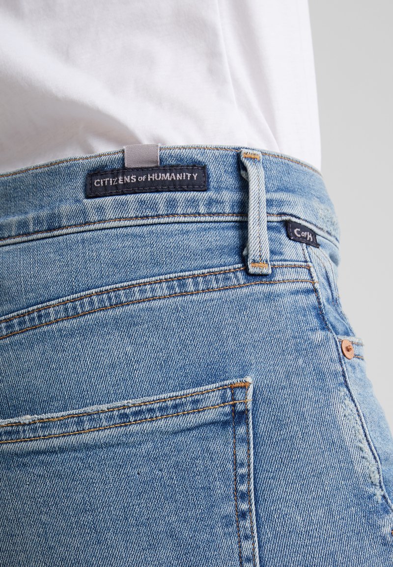 Citizens Of Humanity Rocket Crop Jeans Skinny Fit Serenity Light Blue Denim Zalando Ie
