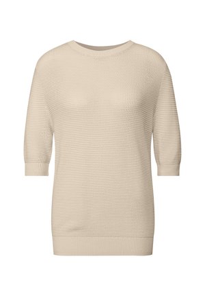 Street One RUNDHALS - T-Shirt print - beige