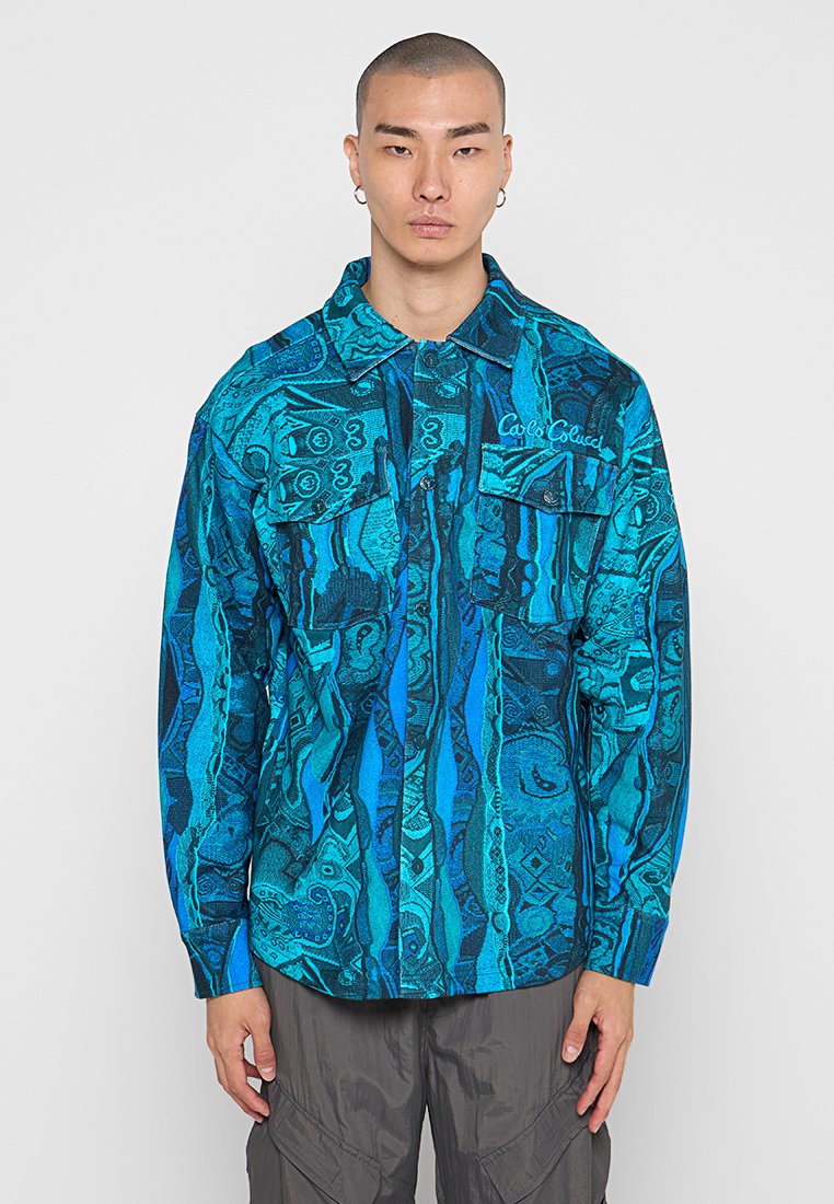 carlo colucci Lichte jas turquoise
