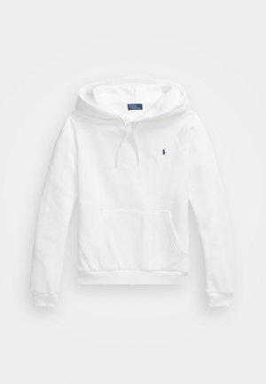 Polo Ralph Lauren SHRUNKEN FIT HOODIE - Sweatshirt - white