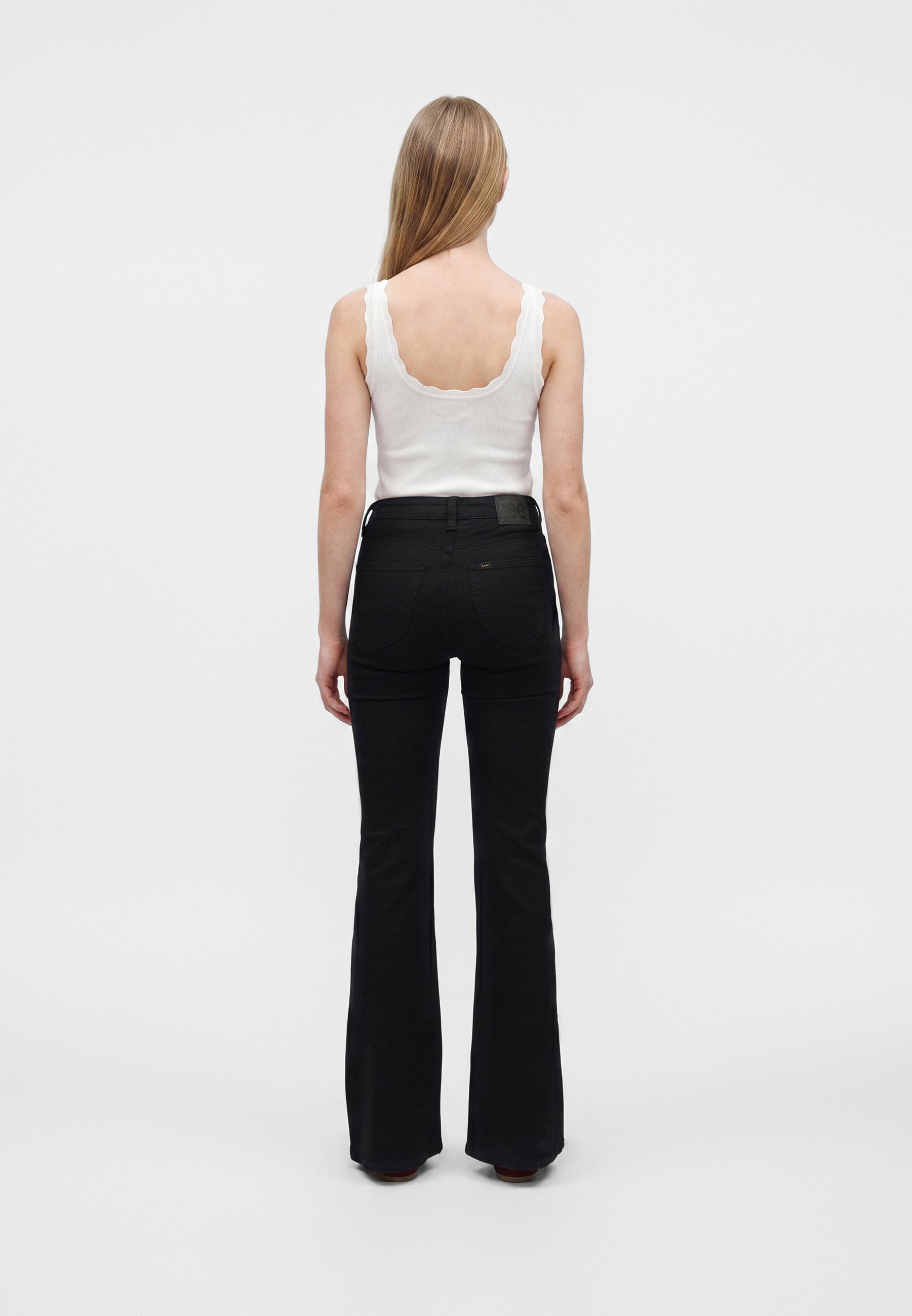 Lee BREESE - Flared Jeans - black/black denim - Zalando.ie