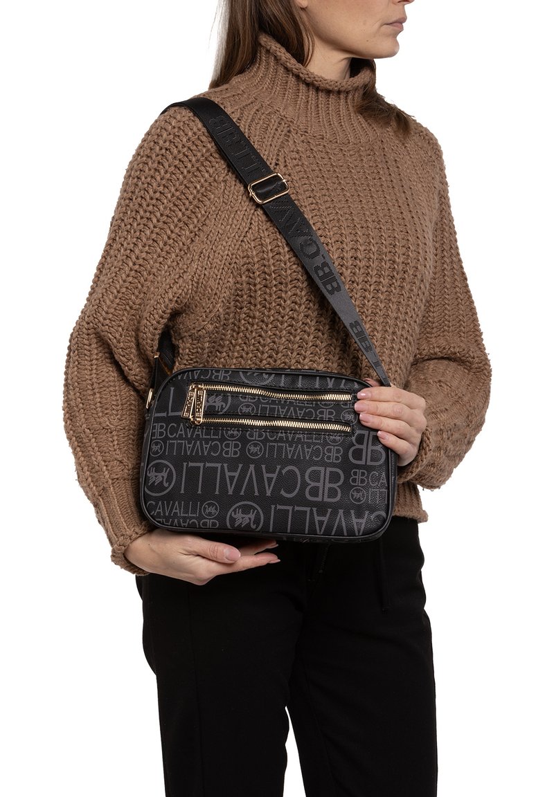 B.Cavalli Borsa a tracolla - black and black