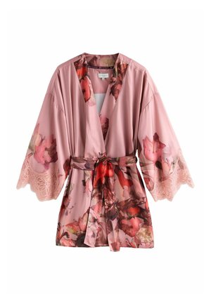 REGULAR FIT - Bademantel - pink floral winter glow