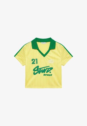 PULL&BEAR, STWD BRAZIL FOOTBALL - POLO SHIRT - Polo - yellow