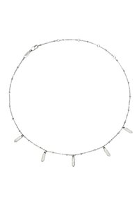 Breil Stylize Collana Donna In Acciaio – Minimal Con 5 Pendenti Esagonali, Regolabile 37-47 Cm