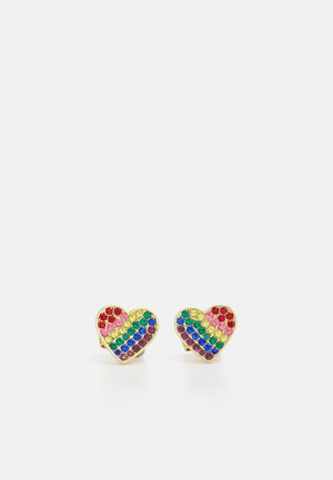 RAINBOW HEART STUDS - Auskarai - multi
