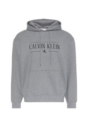 Calvin Klein Jeans, VARSITY SERIF  - Felpa con cappuccio - med grey htr
