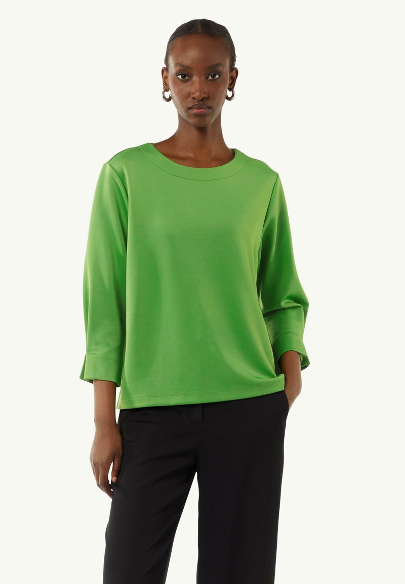 comma Langarmshirt - grün