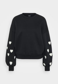 ONLMACY O NECK BOX - Mikina - black/cloud dancer