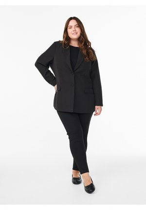 Zizzi, MIT GLITZERDETAILS UND SCHLITZEN - Leggings - Hosen - black