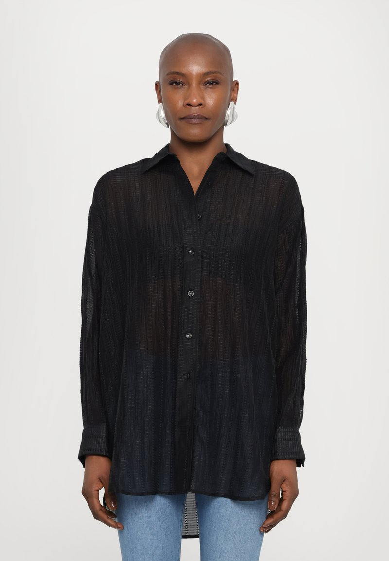 REMAIN - OVERSIZED SHIRT - Chemisier - black, Agrandir