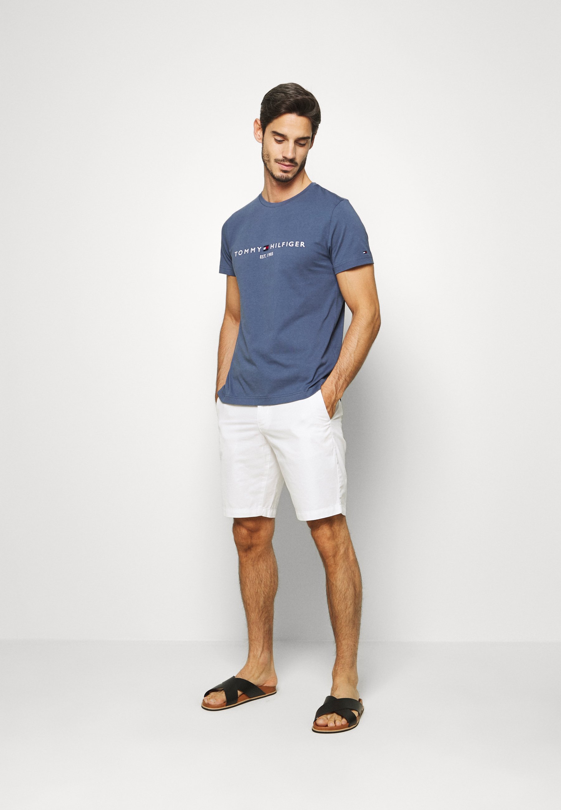 Tommy Hilfiger LOGO TEE - T-shirt con stampa - blue/blu - Zalando.it